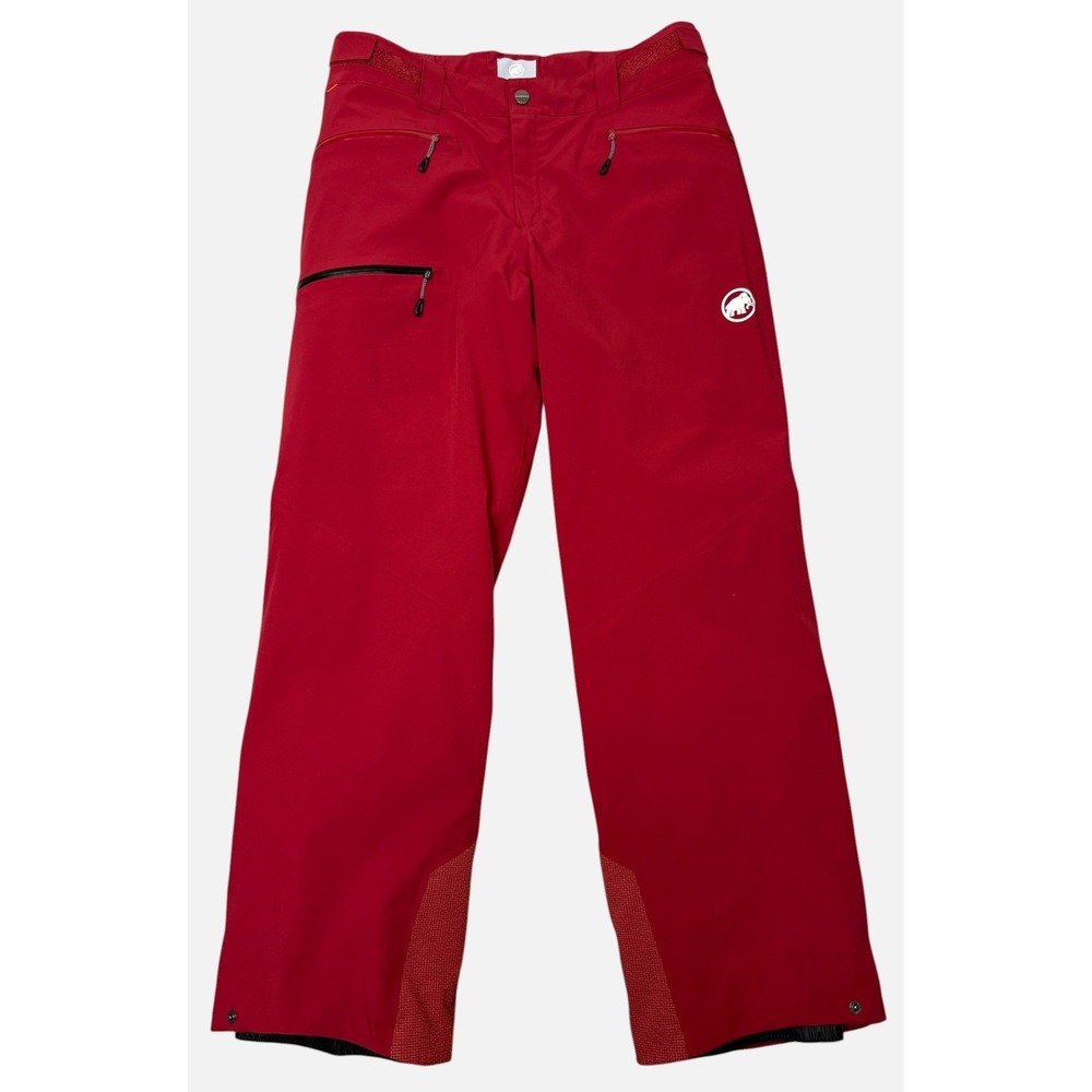 Mammut Snow Pants Men 36 Red Stoney HS Thermo Ski Snowboard Waterproof Technical